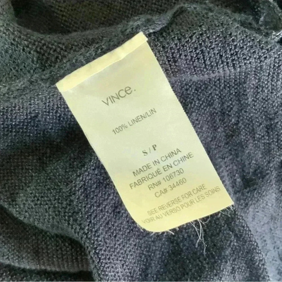 Vince Crewneck Linen Sweater Size S - Picture 4 of 4